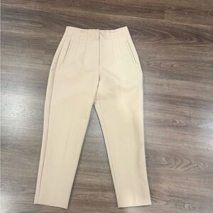 Zara Tan High Waisted Pants